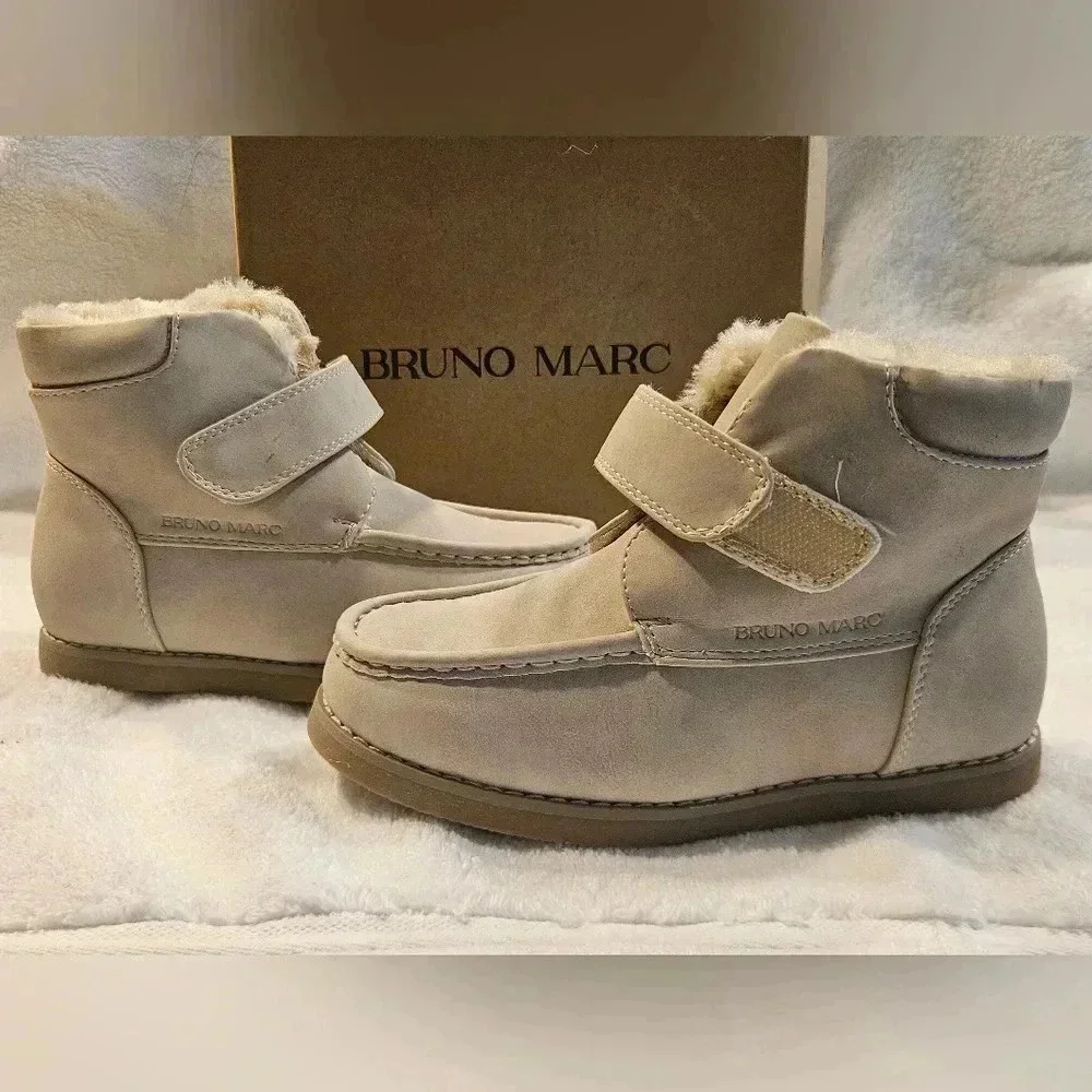 Bruno Marc light tan 12c fur girl boots - Picture 10 of 15
